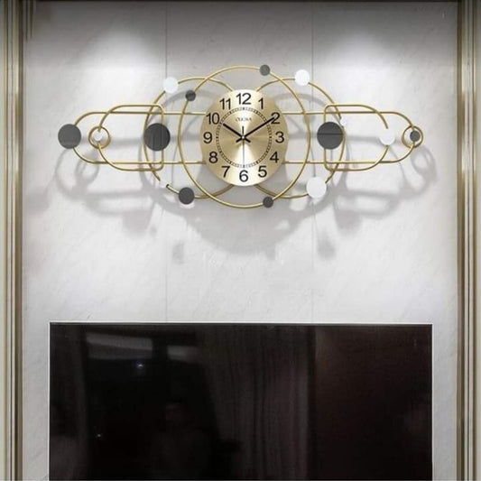 Oval Shaped Metal Clock