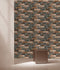 Rafale 1 3D Multi Brown Brick Wallpaper