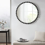 Engraved Circular Balls Wall Mirror
