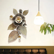 Vertical Metal Floral Wall Art