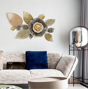 Big Leaf Flower Metal Art