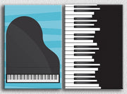 Music On Piano Wall Art, Set Of 2
