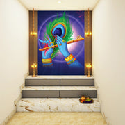 Peacock Feather And Krishna Flute Wallpaper