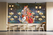 Radha Krishna Customised Wallpaper