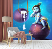 Makhanchor Gopal Customised Wallpaper