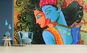 Radha Krishna Customised Wallpaper