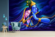 Radha Krishna Customised Wallpaper
