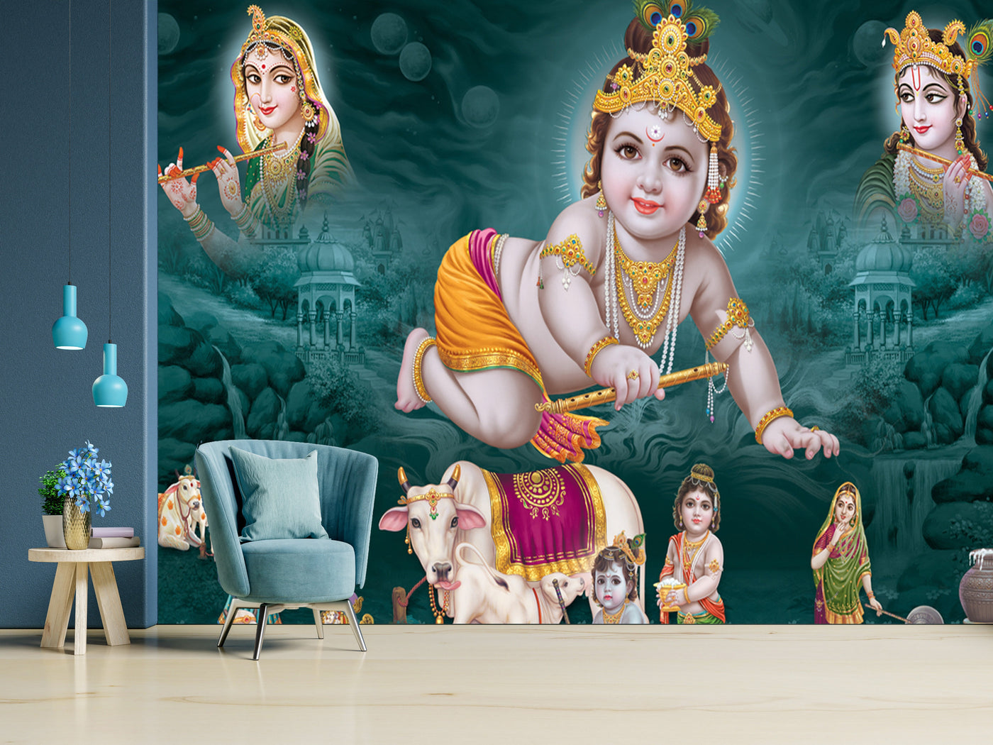 Nand Gopal Customised Wallpaper