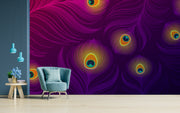 Krishna Peacock Feather Customised Wallpaper