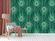 Krishna Peacock Feather Customised Wallpaper