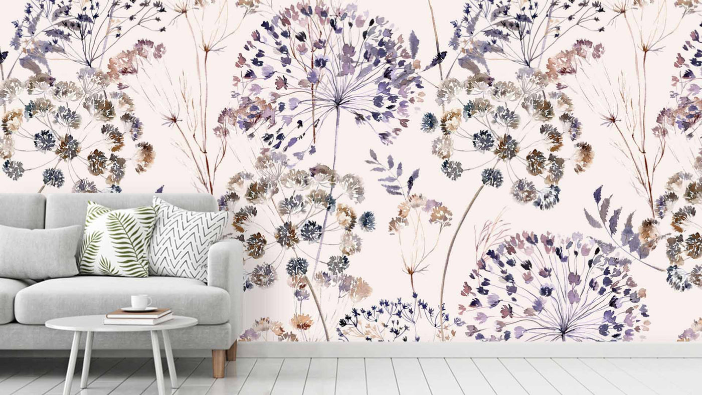 Dandelion Floral Wallpaper