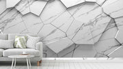 3D Artistic White Grey Wallpaper