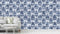 Vandana Blue Pattern Wallpaper