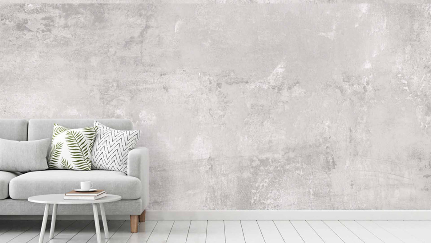 Grey Cemented Texture Wallpaper