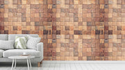 Square Wood Texture Wallpaper