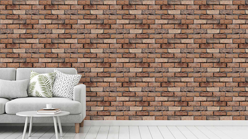 Brown Bricks Texture Rustic Wallpaper