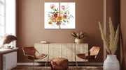 Beautiful Floral Art, Set Of 2