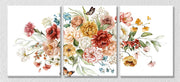 Elegant Floral Art, Set Of 3