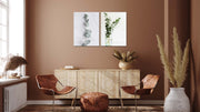Green Leaves Wall Art, Set Of 2