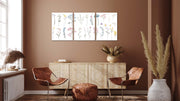 Different Floral Plants, Set Of 3