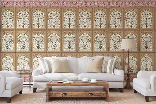 Rajasthani Art Pattern Wallpaper