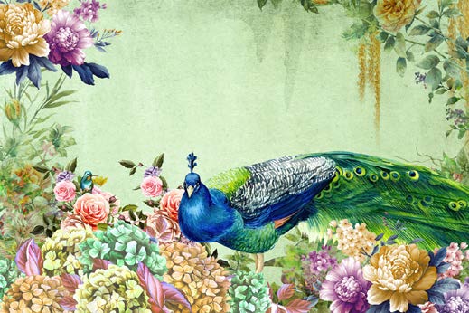 Royal Peacock Wallpaper