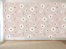 Pink Shade Floral Abstract Wallpaper