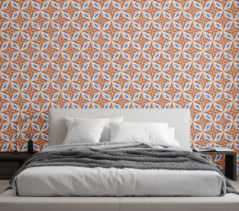 Orange Geometric Abstract Wallpaper