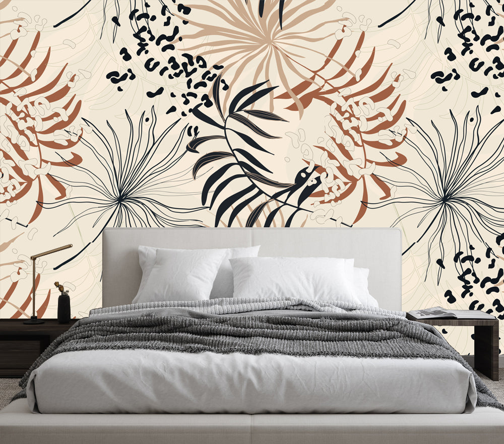 Brown Pastel Shade Abstract Wallpaper