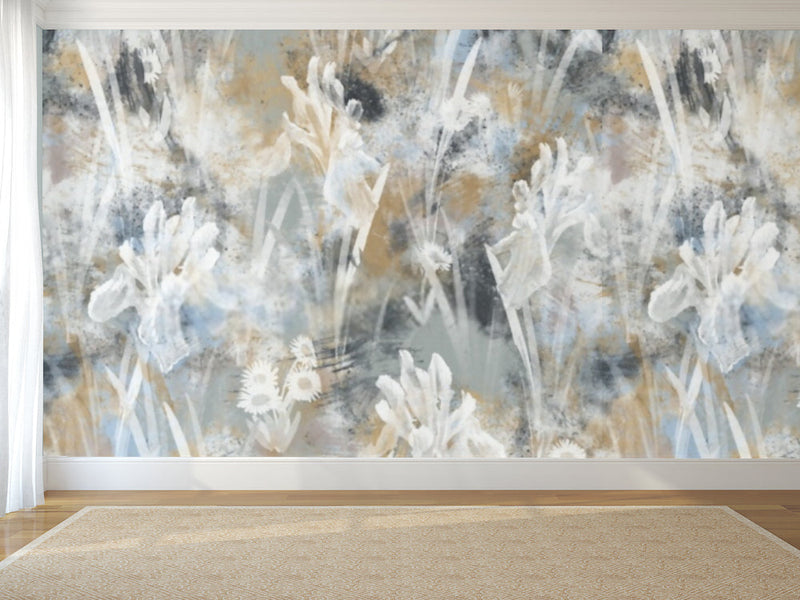 Smokey Meadow Abstract Wallpaper