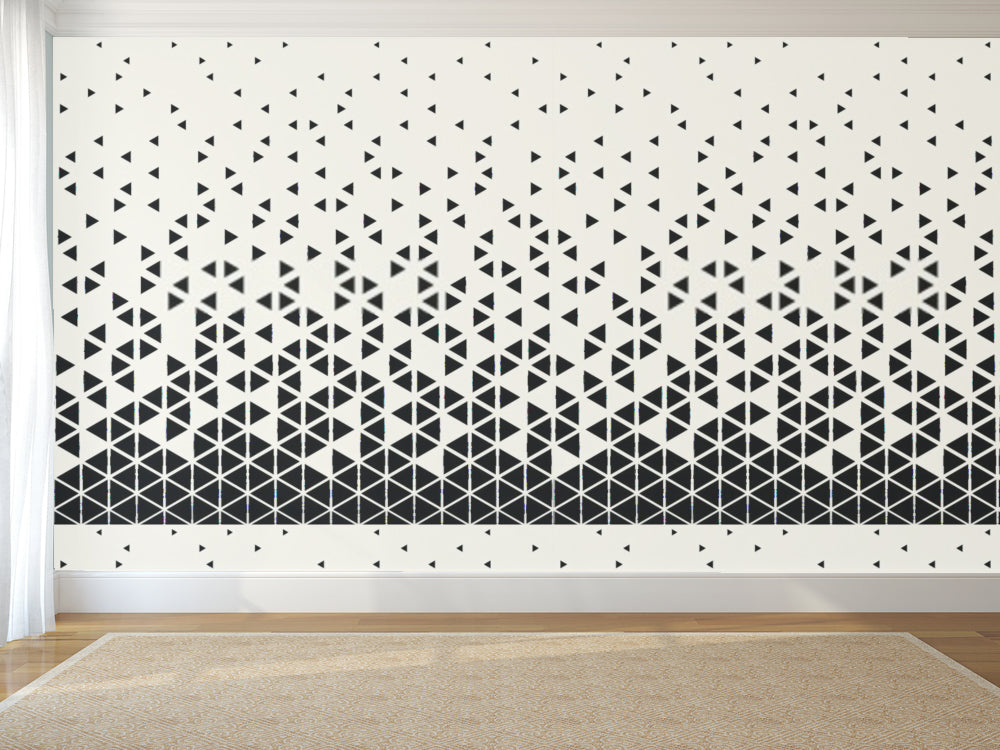 Black White Triangle Abstract Wallpaper