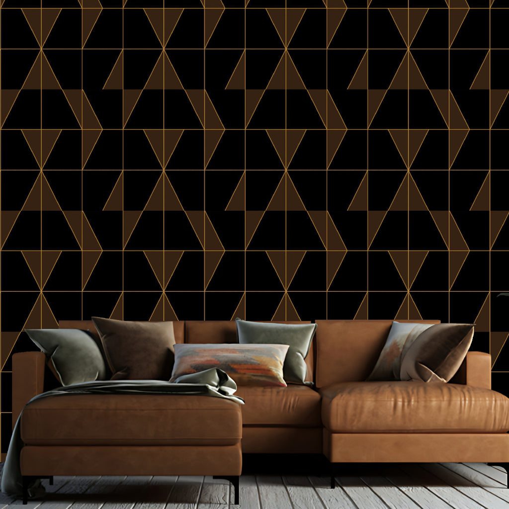 Spellbound Triangular Mosiac Wallpaper – Myindianthings