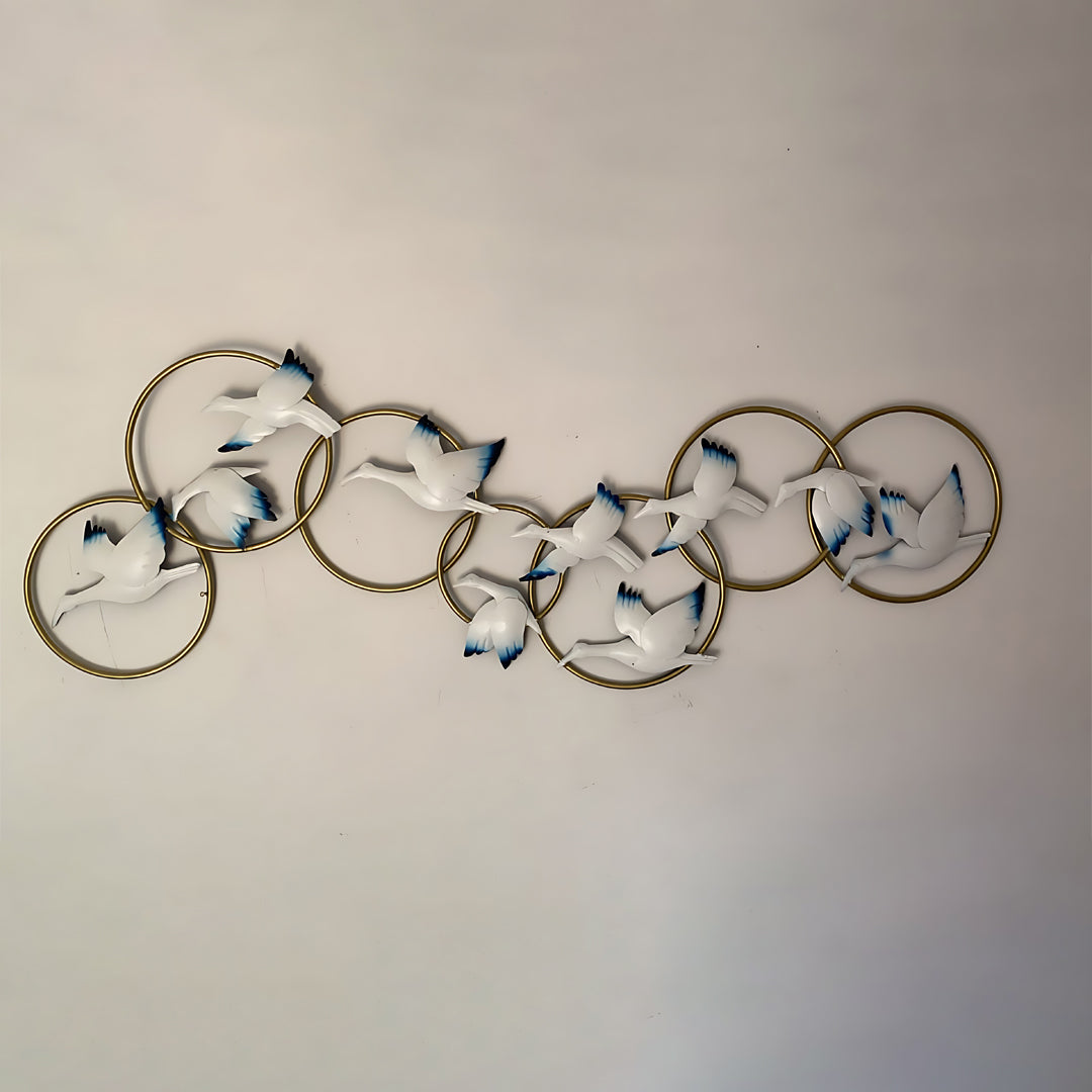 Circular Heron Rings Wall Art