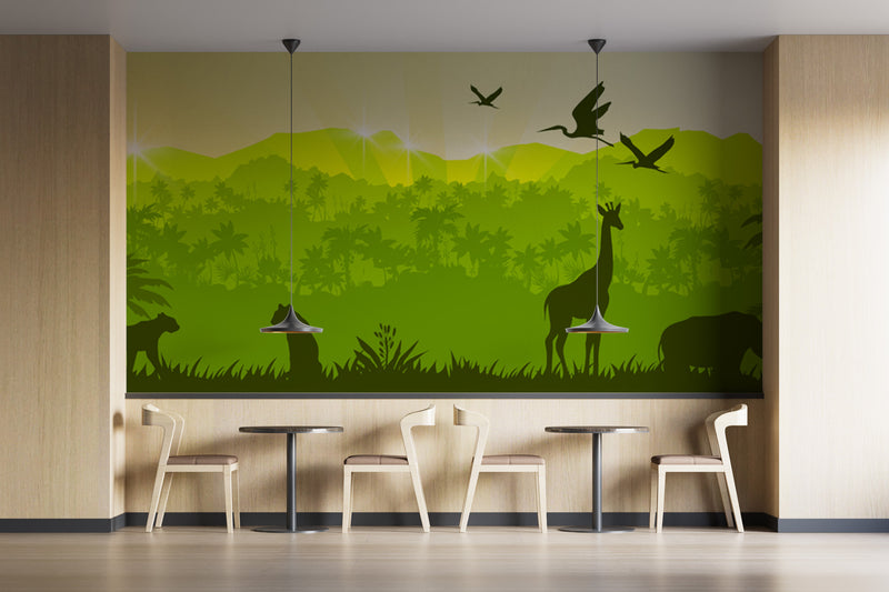 Customize Wallpaper Sketch Of Wildlife