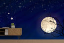 Customize Wallpaper Of Moon With Stars