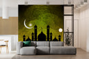 Stunning Chand View With Mosque Islamic Wallpaper