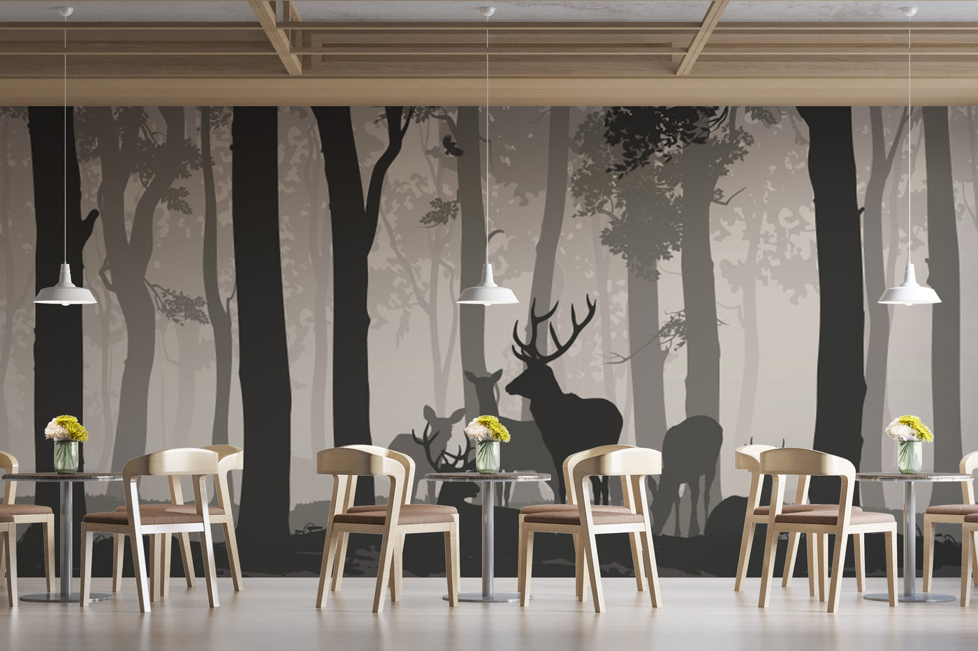 Customize Wallpaper Sketch Of Jungle nature