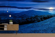 Customize Wallpaper Of Mountains In Blue Sky