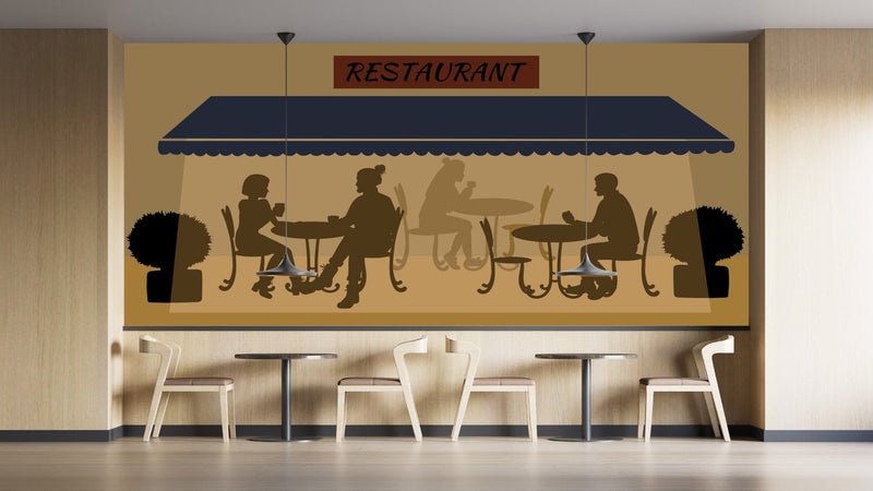 Customize Wallpaper Of Restaurant