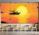 Customize Wallpaper Sketch Of Sunset