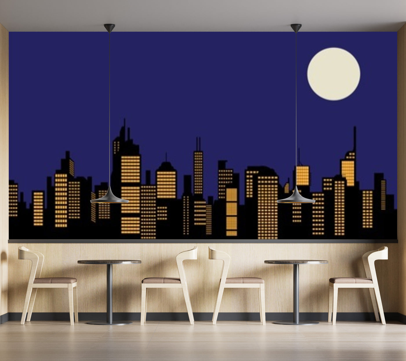 Customize Wallpaper Of buildings In Dark