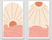 Sunset And Sunrise Wall Art 29, Set Of 2