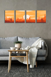 Sunset And Sunrise Wall Art 17, Set Of 4