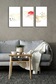Sunset And Sunrise Wall Art 28, Set Of 3