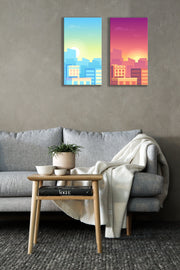 Sunset And Sunrise Wall Art 7, Set Of 2