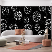 Black And White Space Star Wallpaper
