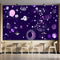 Modern 3d Purple Space Wallpaper