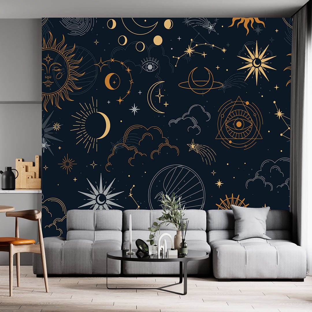 Totem Sun Moon Cloud Wallpaper