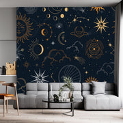 Totem Sun Moon Cloud Wallpaper