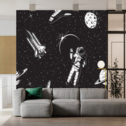 Lost In Space Black And White Wallpaper